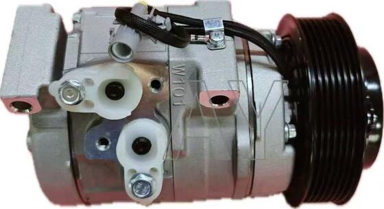 TOYOTA FORTUNER AC Compressor with PV7 Grooves 120mm Pulley Diameter and 12V Rated Voltage for R134a Refrigerant