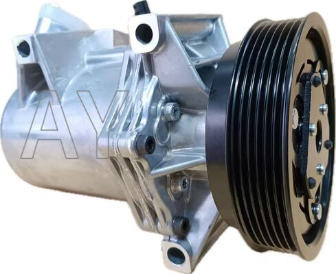 New 6PK Grooves 125MM Diameter 12V Voltage A/C Compressor for Renault Fluence L30 Dacia Sandero 1.5 DCI