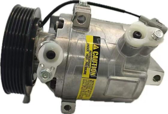 Mirage AC Compressor with 6pk Grooves 12V Rated Voltage and R134a Refrigerant for Automotive Use