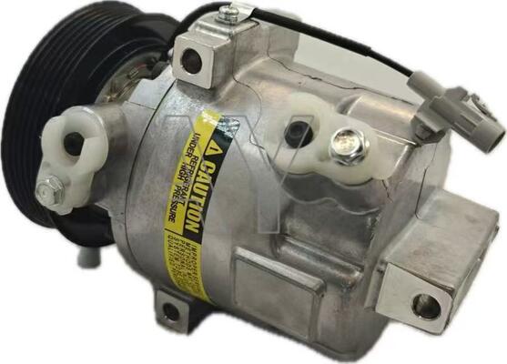 Mirage AC Compressor with 6pk Grooves 12V Rated Voltage and R134a Refrigerant for Automotive Use