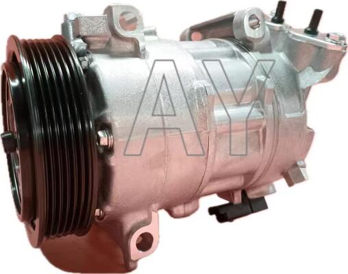 PEUGEOT 3008 AC Compressor with 6pk Grooves 12V Rated Voltage and 119mm Pulley Diameter for R134 Refrigerant