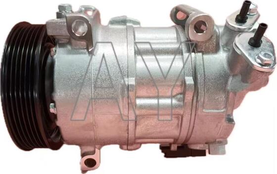 PEUGEOT 3008 AC Compressor with 6pk Grooves 12V Rated Voltage and 119mm Pulley Diameter for R134 Refrigerant